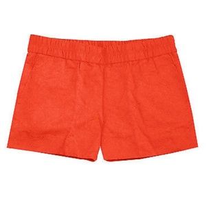 J. Crew 3" Floral Jacquard Boardwalk Pull-on Shorts in Fiery Sunset